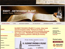 Tablet Screenshot of antikvariat-slany.cz